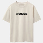 Vague Focus Print Drop Shoulder Oversize T-Shirt