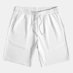 Kangaroo Pocket Ribbed Hooded T-Shirt & Drawstring Ribbed Shorts