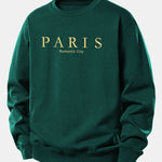 Paris Slogan Print Relax Fit Sweatshirt