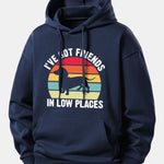 Dog Slogan Print Relax Fit Hoodie