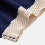 Striped Knitted Polo Shirt