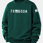 American Freedom Print Relax Fit Sweatshirt