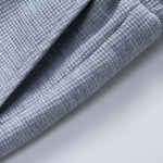 Waffle Pleated Pintuck Straight Leg Pants