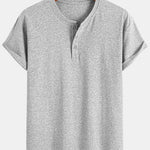 5 Pieces Cotton Henley T-Shirts