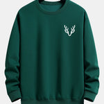 Head Deer Print Relax Fit Sweatshirt