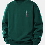 Faith Print Relax Fit Sweatshirt