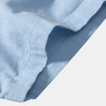 Linen Look Contrast Button Up Shirt