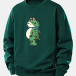 Portland Frog Print Relax Fit Sweatshirt
