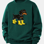 Boots Dachshund Print Relax Fit Sweatshirt