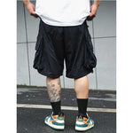 Large Pocket Zipper Casual Loose Shorts