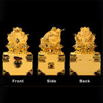 Buddha Stones Feng Shui Money Frog Statue Luck Wealth Decoration