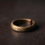 Buddha Stones Tibetan Vintage Texture Design Copper Luck Couple Ring