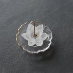 Buddha Stones Mini Lotus Liuli Crystal Healing Meditation Stick Incense Burner