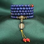 Buddha Stones Tibetan Mala Lapis Lazuli Lazurite Positive Bracelet