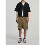 Boxy-fit Cotton Utility Short-sleeve Cotton Shirt