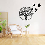 Buddha Stones Tree of Life Birds Sign Housewarming Gift Unity Wall Art
