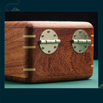 Buddha Stones Antique Flower Leaf Handmade Rosewood Jewelry Storage Box Wooden Gift Organizer Box