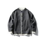 Japanese Faux Two-piece Loose Casual Knit Cardigan