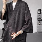 Zen-inspired Tie-up Three-quarter Sleeve Shirt