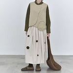 Japanese Retro Patchwork Pocket Vest