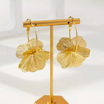 Oversized Gold Hollow Earrings