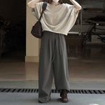 Sleeveless Crew Neck Loose Sweater