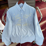 Loose 3D Beaded Casual Shirt