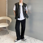 Padded Shoulder Casual Multi-Pocket Vest