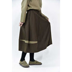 Women's Cracked Color Block Flower Tulip Skirt