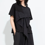 Women's Faux Two-piece Patchwork Loose T-shirt