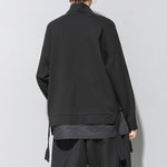 Faux Two-piece Ribbon Casual Loose Shirt