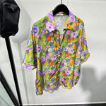 Oil Painting Design Loose Casual Shirt