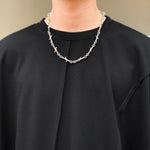 Dark Dropped Sleeves Irregular T-Shirt