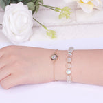 Buddha Stones Sun Stone Strawberry Quartz Crystal Positive Bracelet