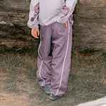 Pleated Quick-drying Reflective Strip Loose Drawstring Pants