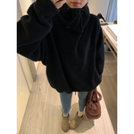Turtleneck Lamb Wool Loose Pullover Sweatshirt