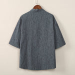 Cardigan Vintage Button Jacquard Shirt