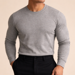 Solid Color Casual Crewneck Men