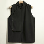 Stand-up Collar Loose Irregular Vest