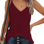 V Neck Camisole Tank Top- S-XXL - Zeagoo (Us Only)