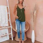 V Neck Camisole Tank Top- S-XXL - Zeagoo (Us Only)