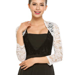 Zeagoo Women's Bolero Shrugs Crochet Lace Open Cardigan