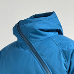Diagonal Zipper Hooded Cotton-padded Jacket