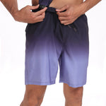 2 In 1 Drawstring Beach Swim Shorts With Pocket