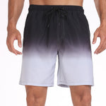 2 In 1 Drawstring Beach Swim Shorts With Pocket