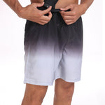 2 In 1 Drawstring Beach Swim Shorts With Pocket