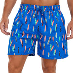 Stowable Surfboard Print  Swim Shorts