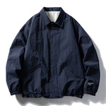 Japanese Retro Loose Casual Collared Coach Jacket