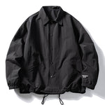 Japanese Retro Loose Casual Collared Coach Jacket