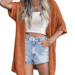 Zeagoo Short Sleeve Boho Oversized Knitted Cardigan